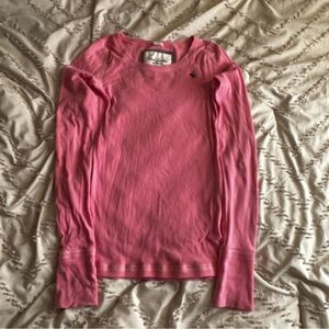 Abercrombie & Fitch Pink Long Sleeve Tee